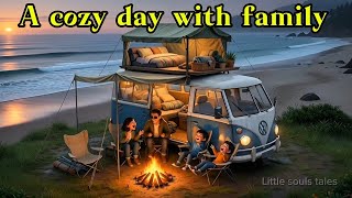 A Gentle, Cozy Rainy Day in a Mobile Home 🌧️ | Pixar Style Healing Video #cartoon  #anime #viral screenshot 5