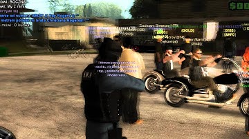 Net4Game.com | ESU & LSPD & CRASH stopped the green soldier on the Groves Street.