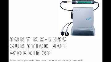Sony MZ-EH50 Hi-MD MiniDisc player - cleaning the internal battery terminal to get it working!