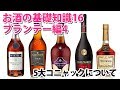 お酒の基礎講座　5大コニャックについて　ブランデー編　ヘネシー、レミーマルタン、クルボアジェ、カミュ、マーテル　字幕対応