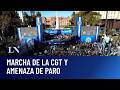 Llamaron a profundizar "la lucha": marcha de la CGT y amenaza de paro
