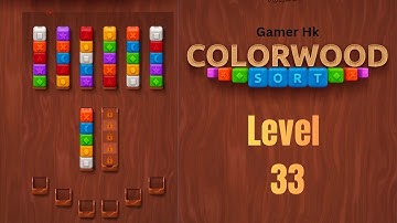 Colorwood sort puzzle level 33 Walkthrough Solution 