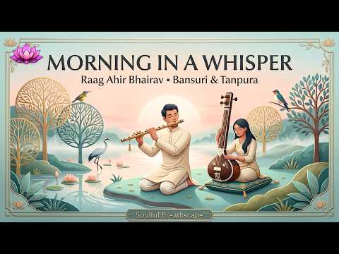 Morning in a Whisper 🌿 Raag Ahir Bhairav Bansuri therapy | Meditation Music for Mental Calm & Focus