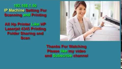 HP Laserjet 4345 mfp network setup Folder Sharing Scan and Print Tutorial |Urdu Group