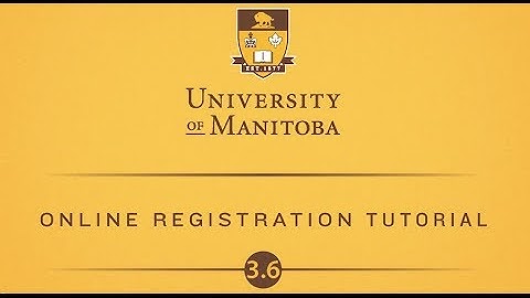 Online registration tutorial 3.6: Changing and Dropping Classes