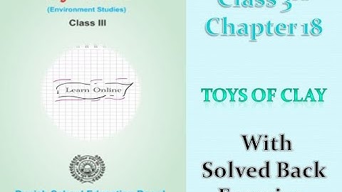 |Class 3rd|EVS|PSEB|Chapter 18[Toys Of Clay]