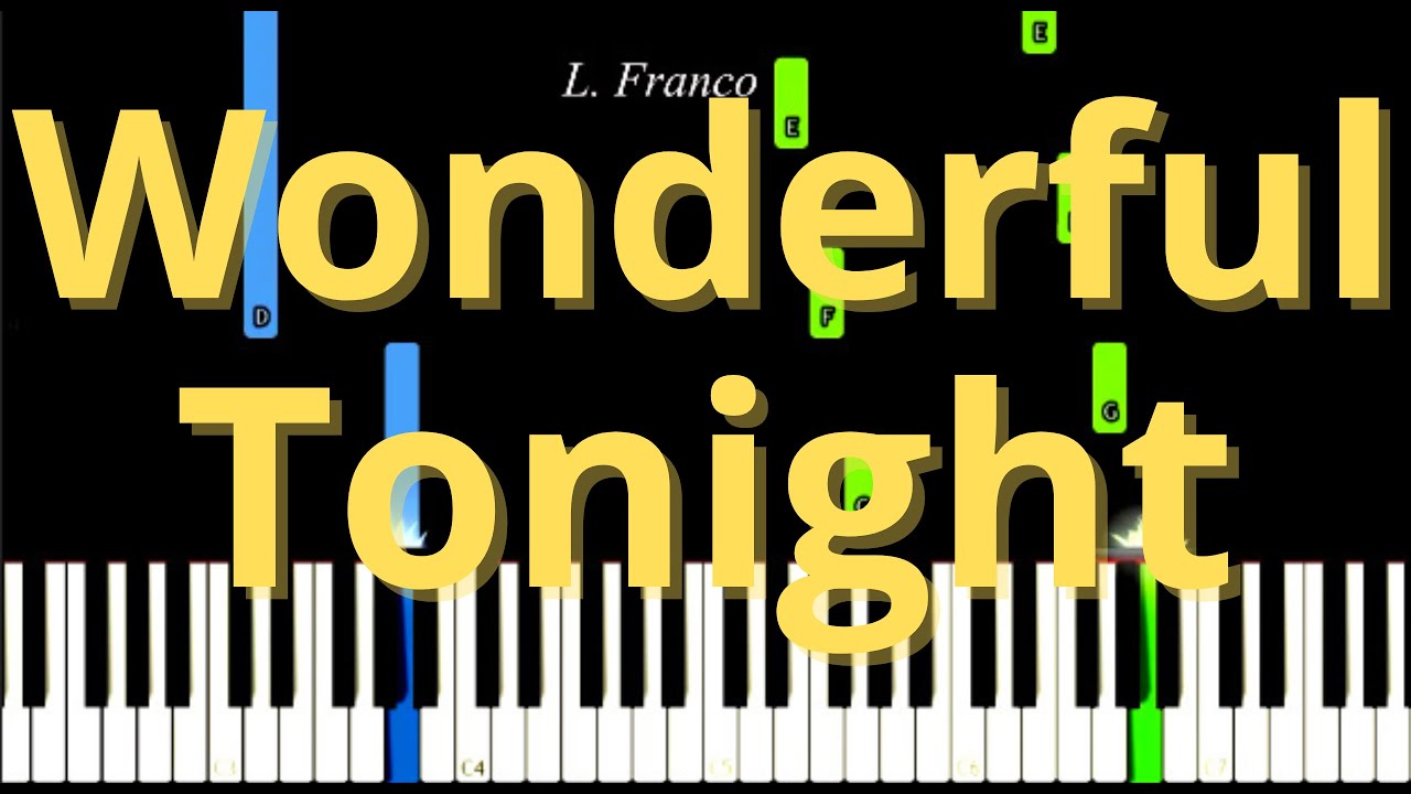 Wonderful Tonight Eric Clapton Easy Piano Tutorial
