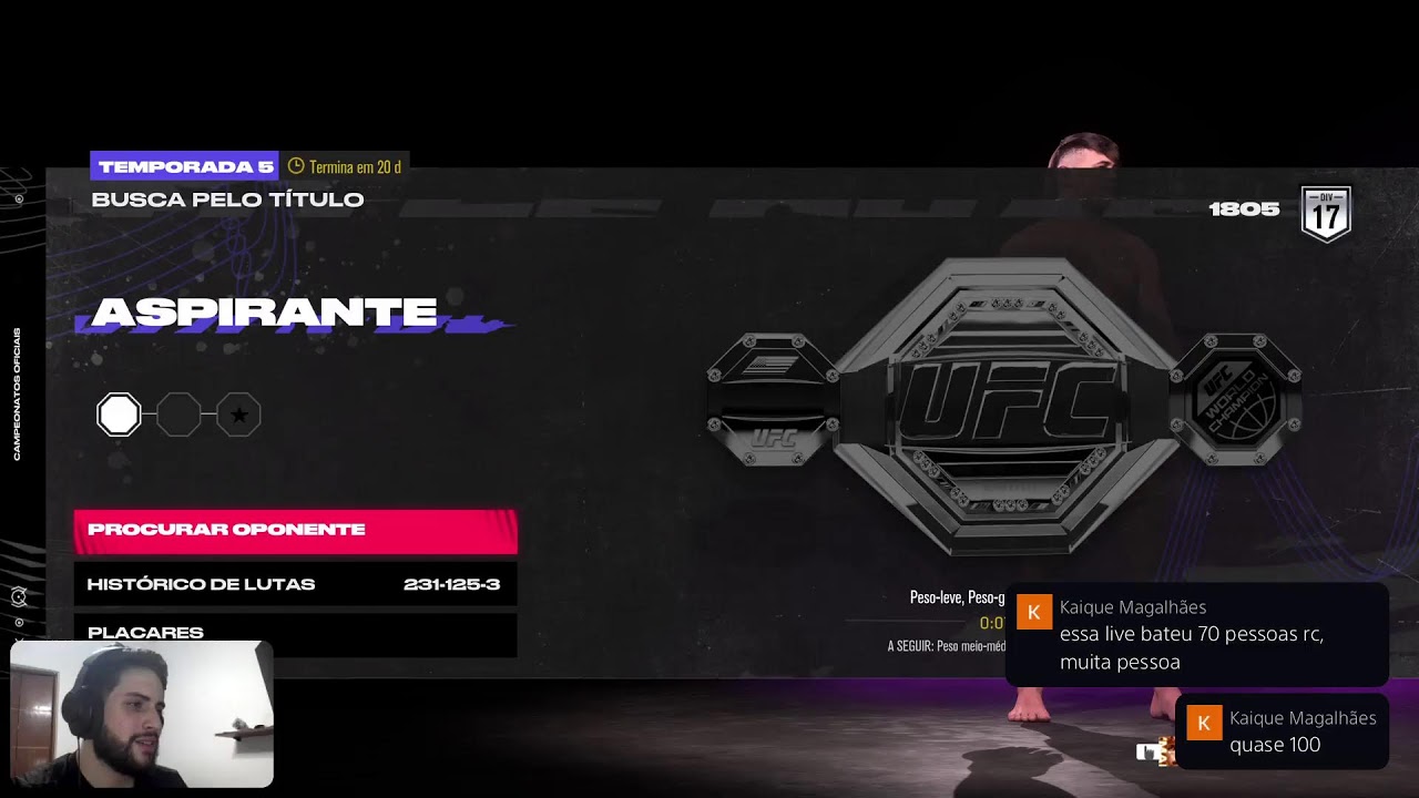 LIVE ESPECIAL  DE 10K? LIVE DO RC, CHAMA FIO! UFC 5
