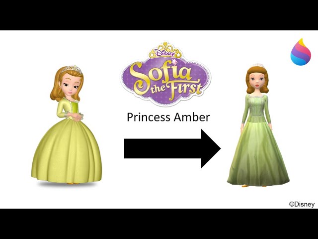 open lace back dress Disney Princess Toy Figure - Sofia The First