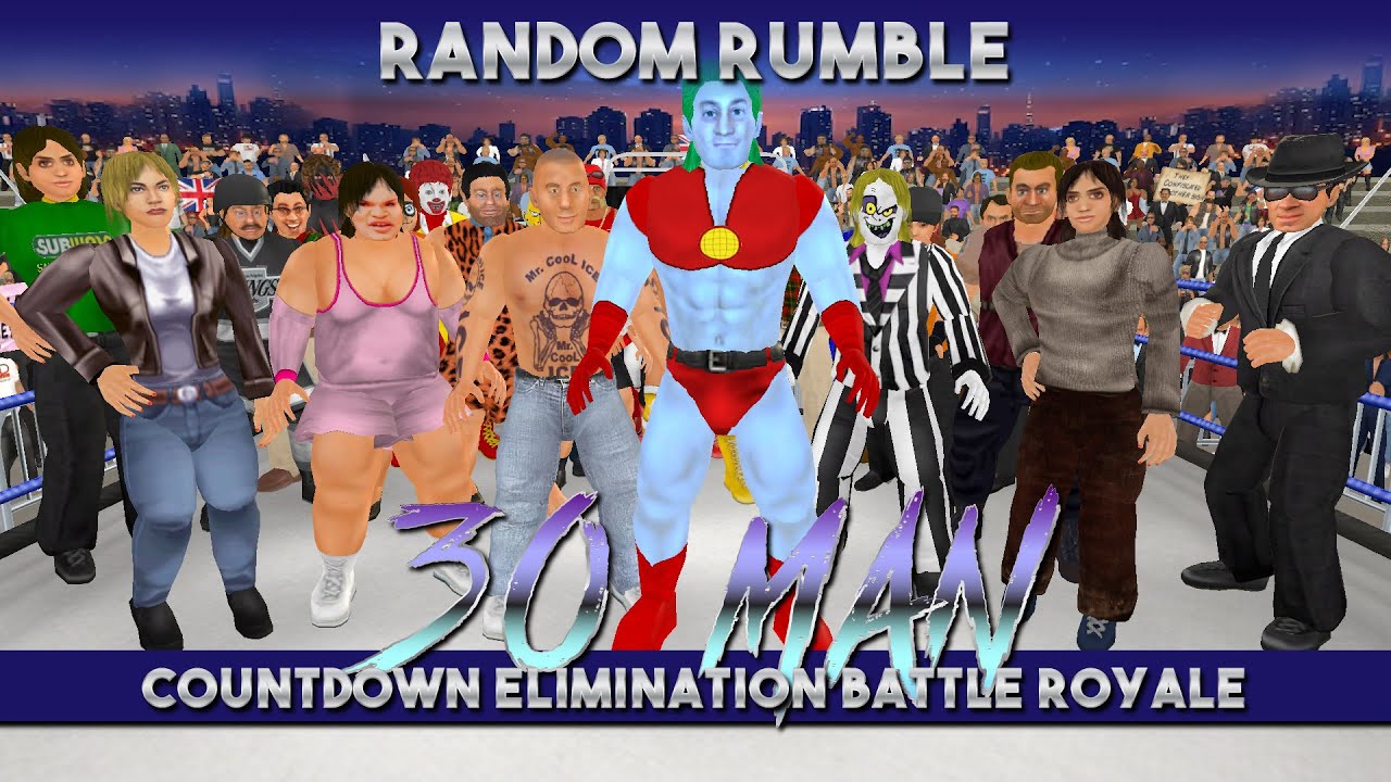 OCWF S1247 30-Man Countdown Elimination Battle Royale - YouTube