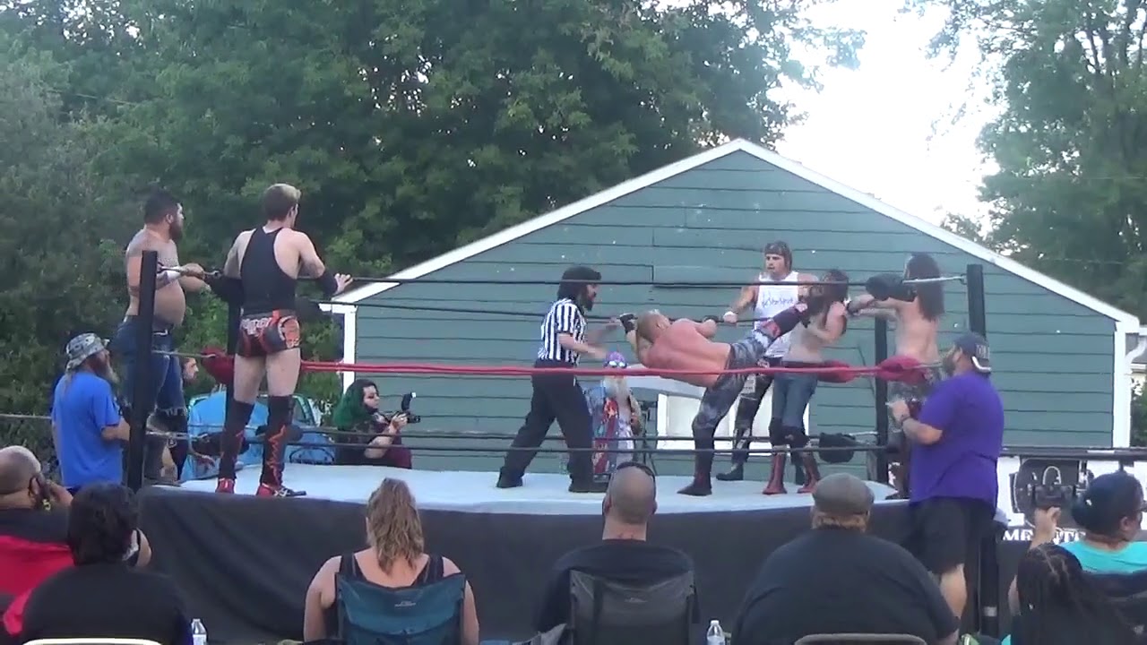 Billy Ray Daniels, Jay Maynard, & Percy Drews vs The Grey Wolves & Mitch Hewitt XICW 8-15-2020