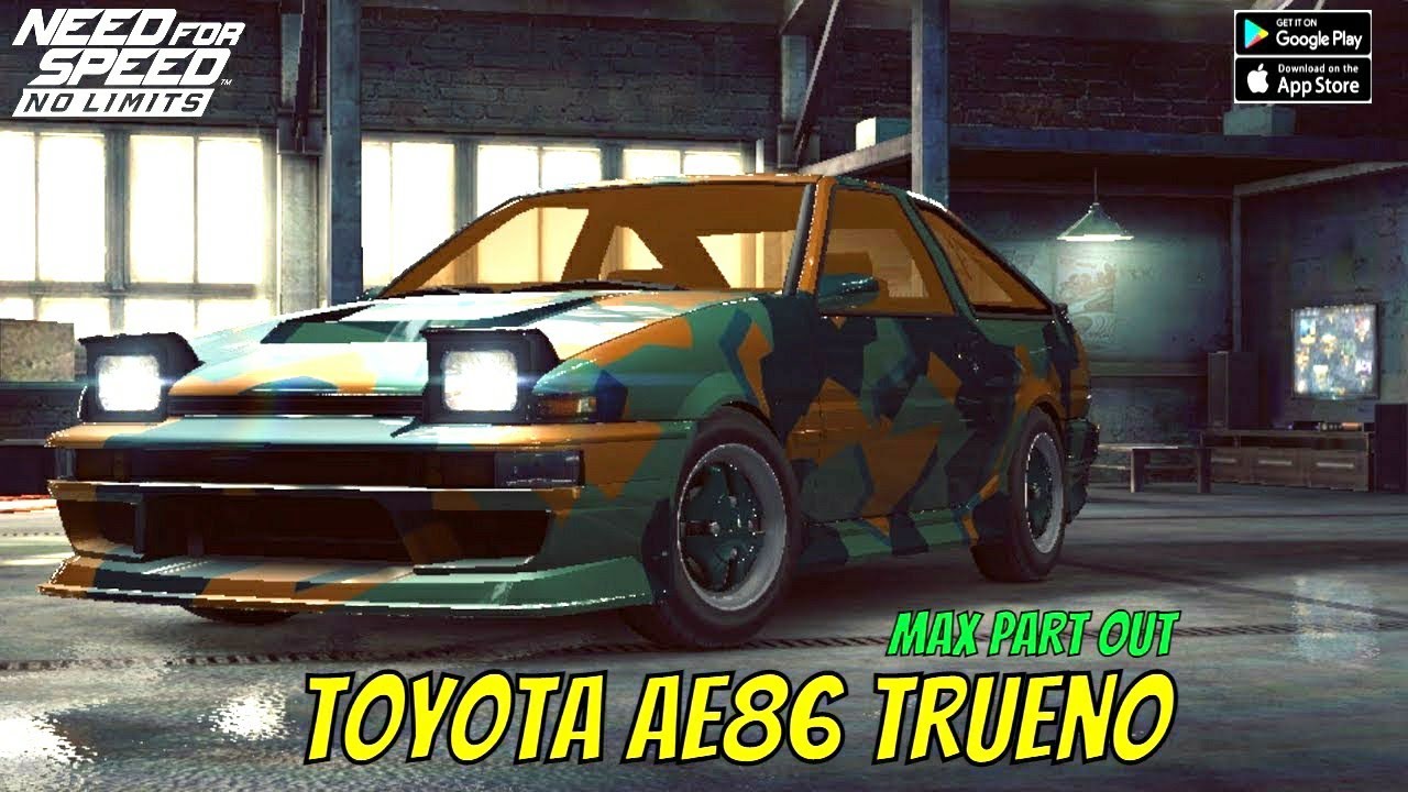 NFS: NO LIMITS TOYOTA AE86 TRUENO MAX PART OUT - YouTube - toyota ae86 trueno nfs no limits