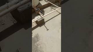 Heat Reflective Paint application on water tank #heat #coolroof