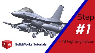 Step1 F16 Fighting Falcon by SolidWorks. screenshot 2