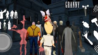 Playing As Flying Kamla, Evil Nun, Slendrina, Siren Head, Mr Meat, Slenderman In Granny House