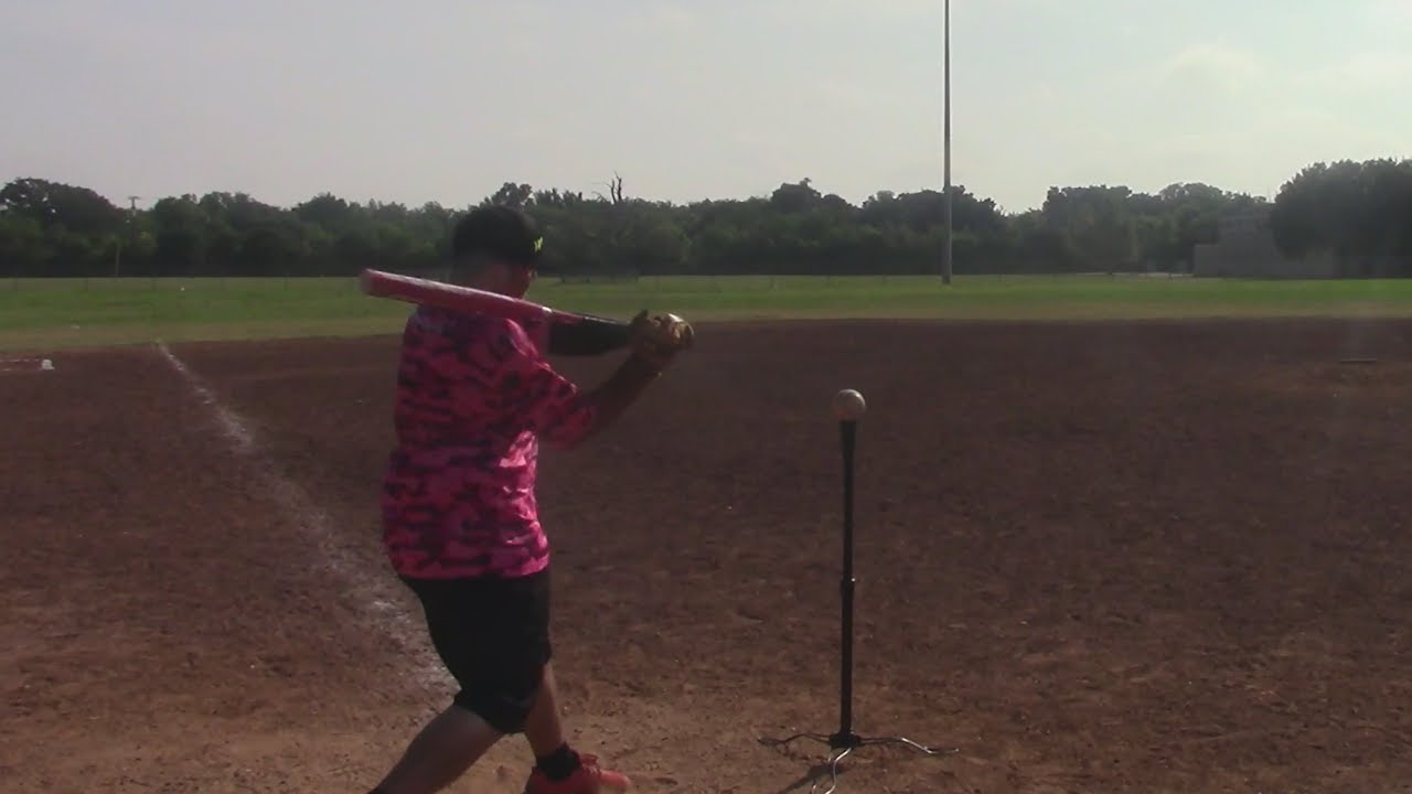 SLOW PITCH HITTING WITH TEE YouTube