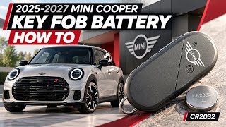How To Replace MINI Cooper Key Fob Battery | 2025-2027
