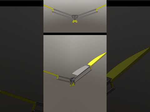 Ornithopter Flapping Mechanisms (Dual Cranks)  #animation #mechanism