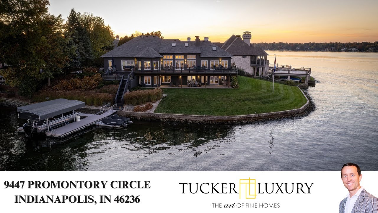 9447 Promontory Cir, Indianapolis - Stunning Geist Waterfront 5 Bed 4 Full Bath Ranch W/ Walkout