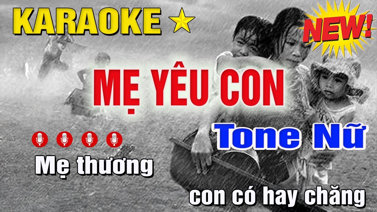 Mẹ Yêu Con Karaoke Tone Nữ (A) Beat Phối Mới | Trung Hiếu