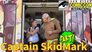 Extreme Wet Fart Prank Captain Skidmark At San Diego Comic Con 2024