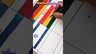 Ghana flog painting ????step by step original video painting short..