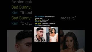 Kim Kardashian: “You wore that to a fashion gala #kimkardashian #badbunny #shorts #trending