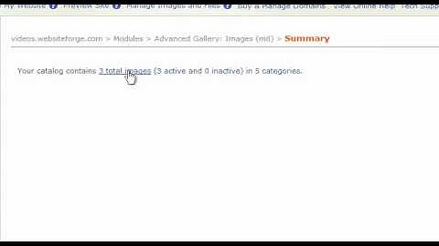 Advanced Gallery Summary  - Website Forge - Ecommerce web sites
