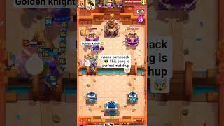 "last insane mashup Golden knight is abilitie 🤯🤘💪 broken#clashroyale#grind#livestream#"