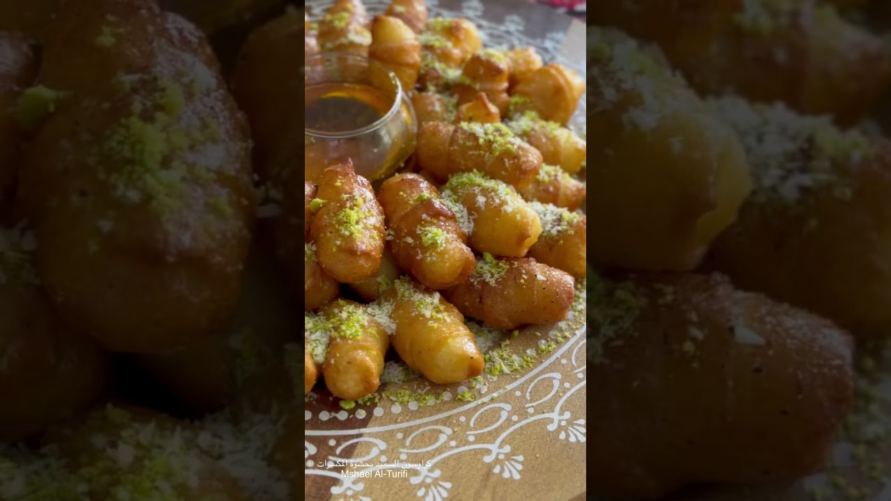 كراوسون السميد بحشوة المكسرات حلا رمضاني لذيذ وينفع للفرزنة😋👌🏼