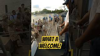 Traditional Fijian Conch Shell Welcome at Mana Island 😍 Singing and Big Bula Smiles