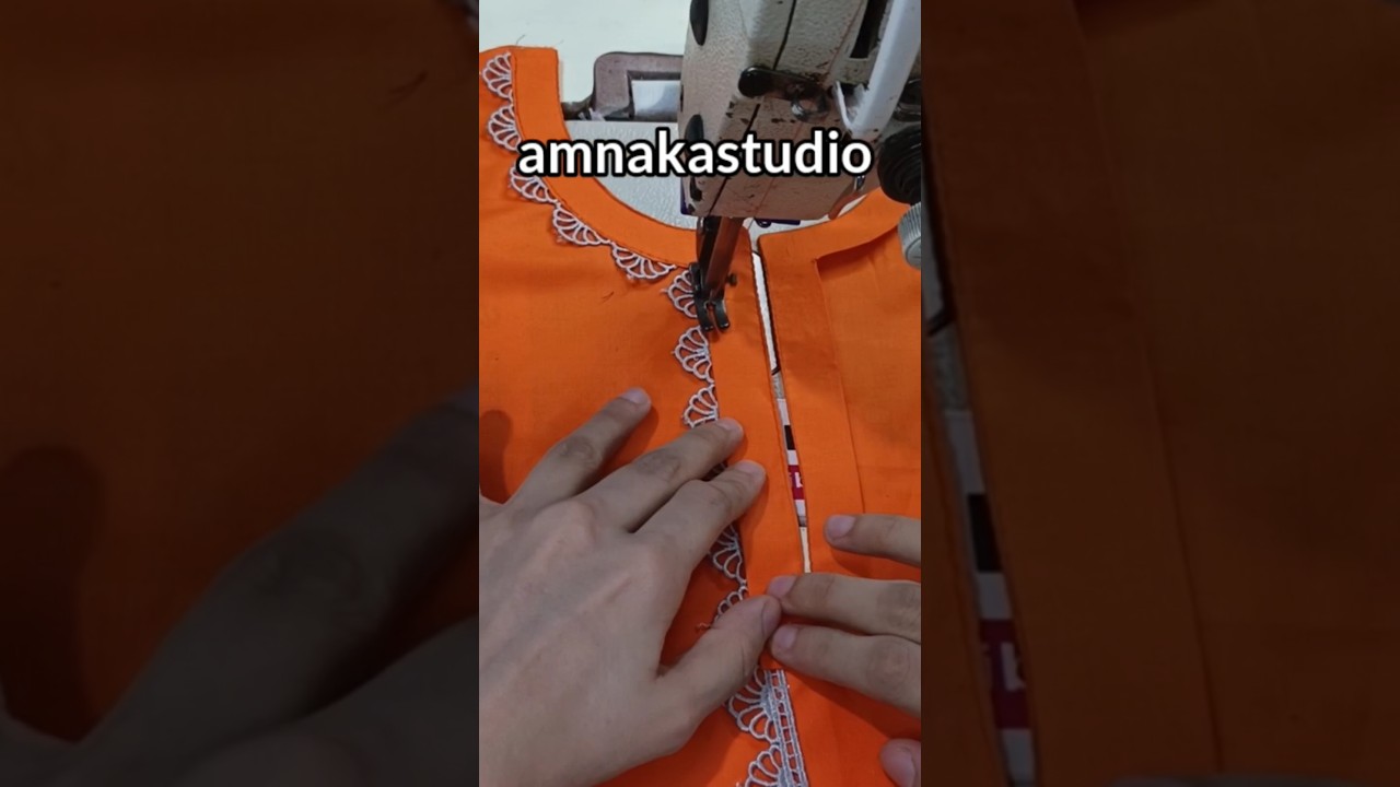 Kurti Lace Neck Design Using Sewing Tips 