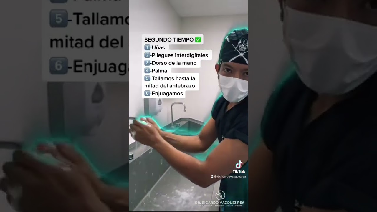 Lavado de manos quirúrgico en 3 tiempos 🧽💦 - YouTube