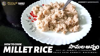 How To Cook Millet Rice | సామల అన్నo | Dommeti Nageswari | Dommeti Jithendra | Shamalamaa | #TGFTV