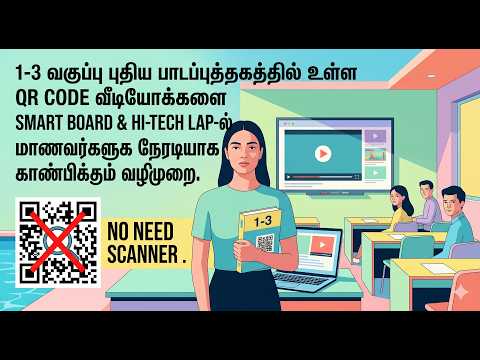 How to display QR code videos from new textbooks on Smart Board & Hi-Tech Lab.