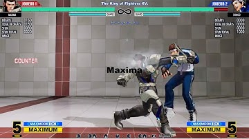 The King of Fighters XV (Version 1.62) - Maxima NEW 100% Death Combo " in COUNTER ".
