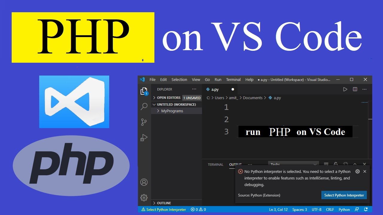 How to run PHP on Visual Studio Code - YouTube