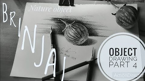 Object Drawing ( PART 4)  #Brinjal (MAH AAC CET /Bfa Enterence)