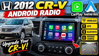 2012-2016 Honda CRV Wireless Carplay Android Auto Reverse camera installation