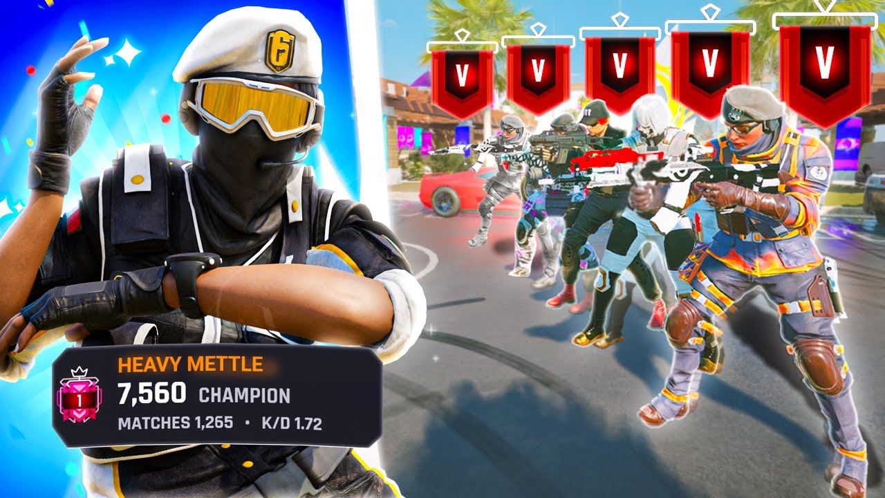 Can The #1 CHAMP Beat 5 Coppers... Rainbow Six Siege - YouTube