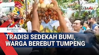 Tradisi Sedekah Bumi di Surabaya, Warga Berebut Gunungan Tumpeng