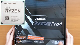 Сборка ПК на ASROCK B450M PRO4 и AMD Ryzen 5 3600, 16GB, DELL NVIDIA  Quadro P220