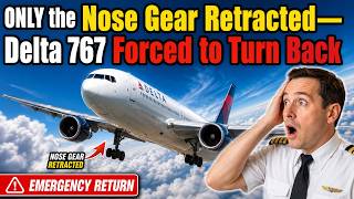 ONLY the Nose Gear Retracted—Delta 767 Forced to Turn Back