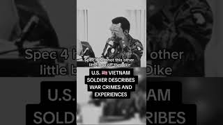 Soldier Describes Witnessing War Crimes During Vietnam War.. #shorts