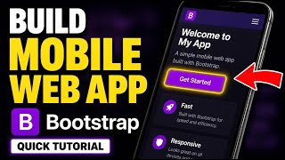 How to create a mobile web app with Bootstrap - Quick Tutorial