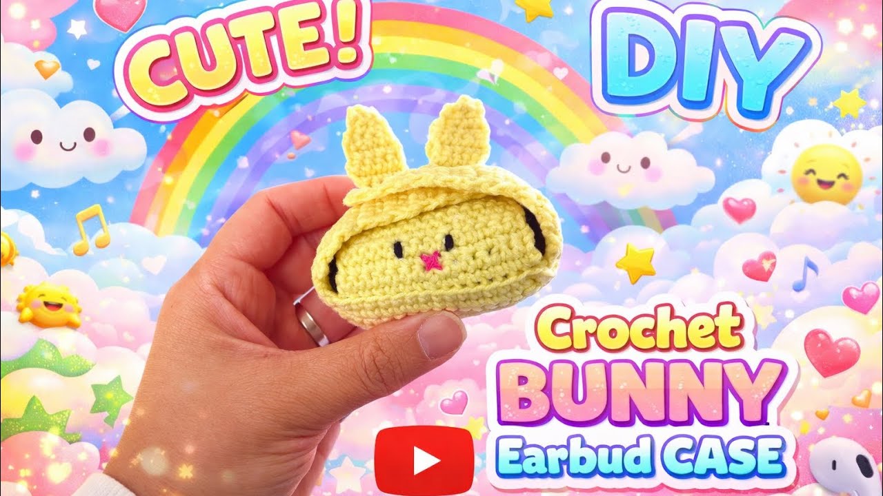 Tığ İşi Tavşan Kulaklık Kılıfı Yapımı |How to Crochet a Bunny Earbud Case | Amigurumi Airpods Yapımı
