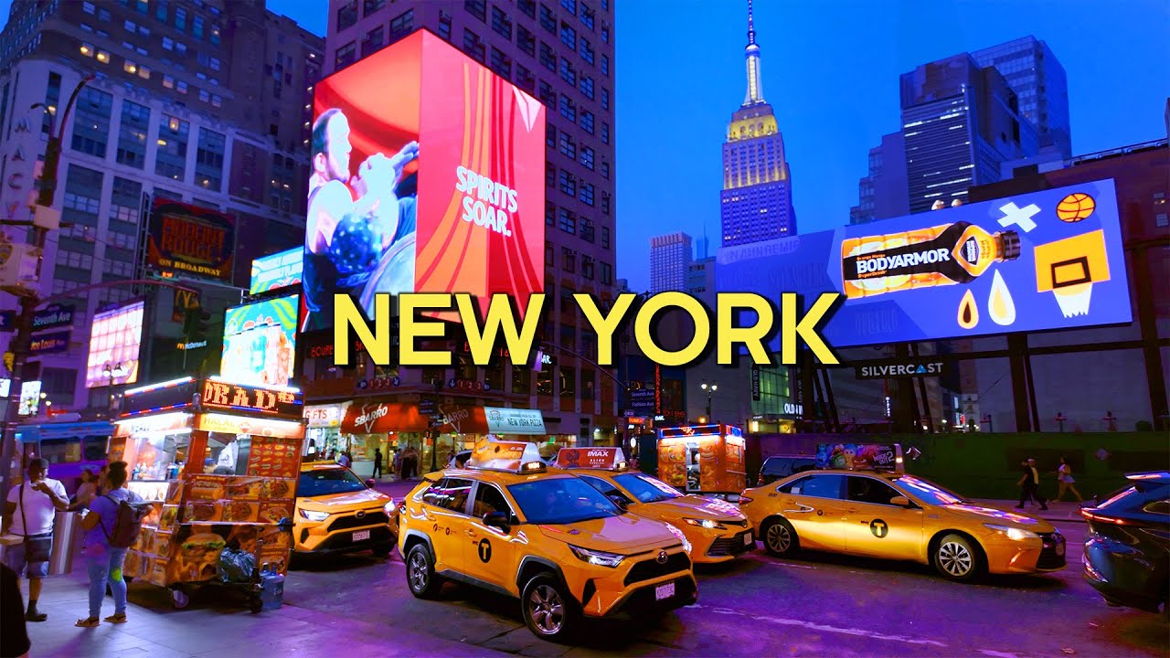New York, Amerika Serikat | Tur Jalan Kaki 4K | 7 Agu 2024