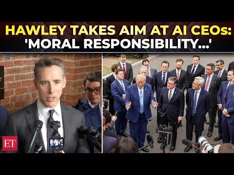 'What a concept… what a news flash': Hawley rips ‘morally responsible' AI CEOs as they meet Trump