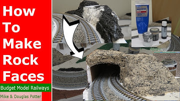 How To Make Model Railway / Railroad Rock Faces & Cliffs - Tutorial Tuesday 42
