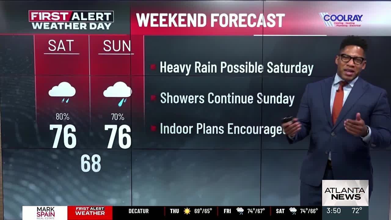 First Alert | Rounds of rain plague the forecast this weekend - YouTube